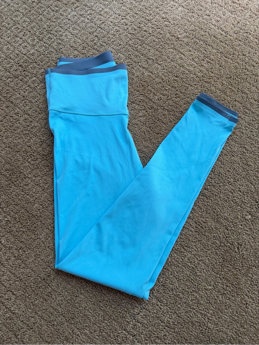 VSX Turquoise Elevate Leggings with Gray Waistband